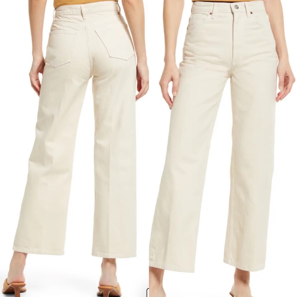 Reformation Wilder High Rise Crops Size 26